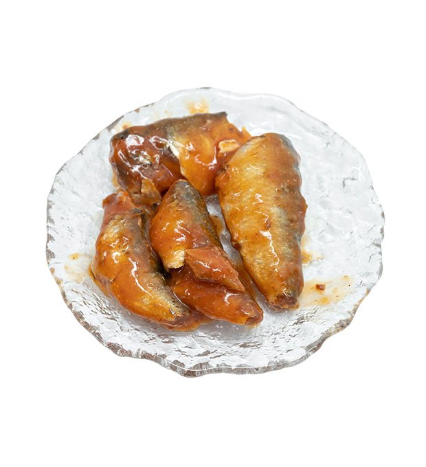 Canned sardine fish in tomato sauce