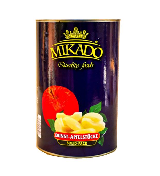 Canned solid pack apples