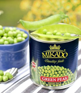 canned green peas in brine 400g tin