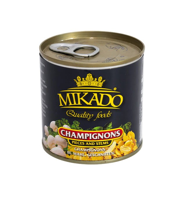 canned mushroom pieces and stems
