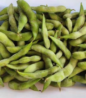 Frozen edamame pods