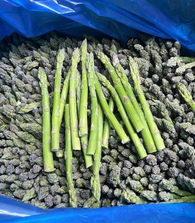 Frozen green asparagus
