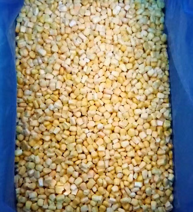 iqf frozen corn kernels with bright golden color