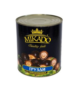 whole shiitake mushrooms in tin