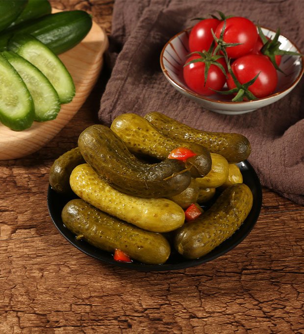 crisp and sour cucumber salad topping