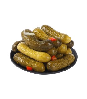 pickled cucumber with mustard seeds