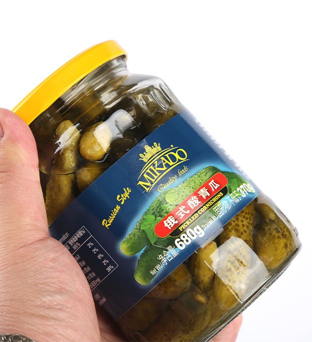 vinegar brined cucumber