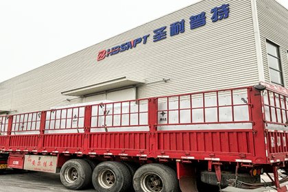 河北圣耐普特｜全套磨机橡胶衬板及圆筒筛发往非洲