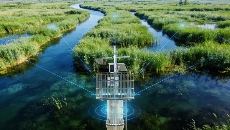 智测云联河道水文监测站守护白洋淀生态